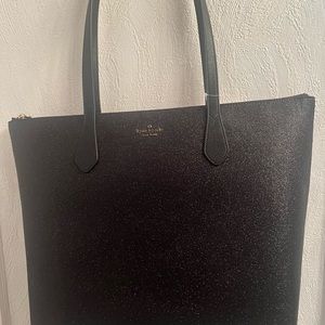 Kate Spade Joeley black Glitter tote